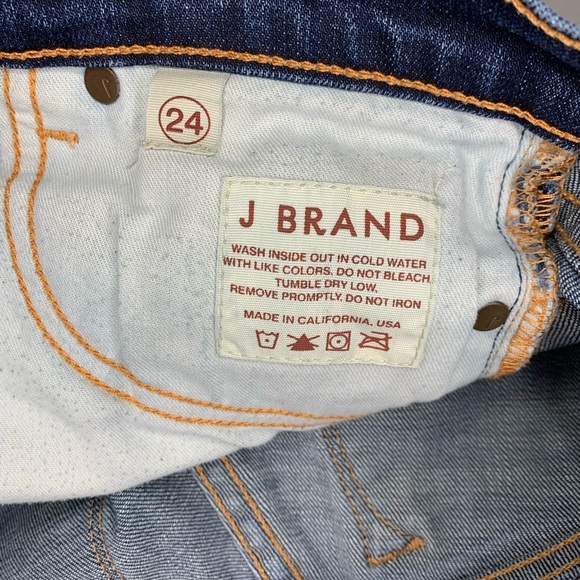 J BRAND Women’s Skinny side zipper jeans- W24 L28 - Picture 6 of 7